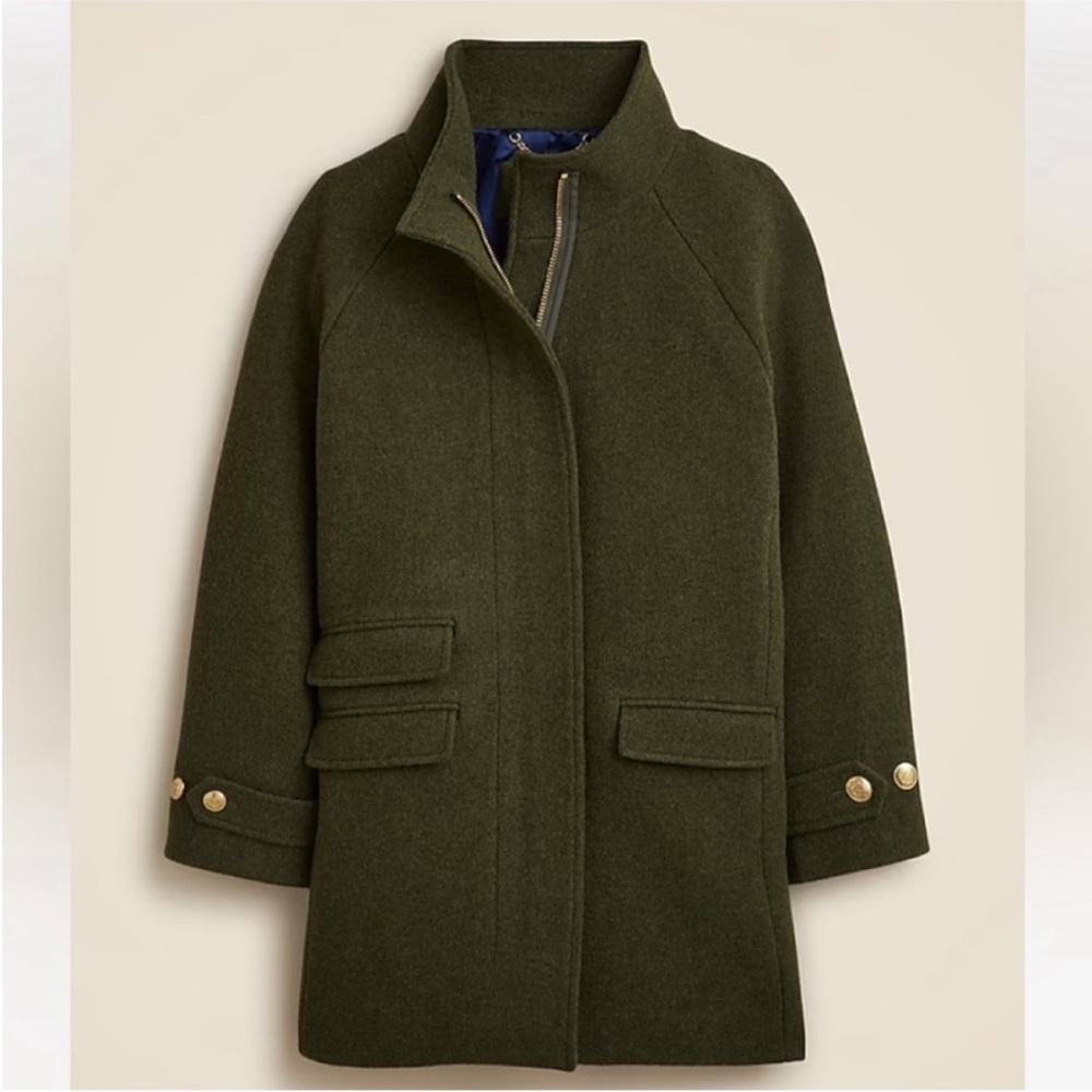 Toscana coat in Italian stadium cloth wool blend